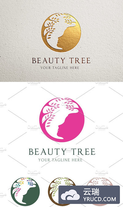 美妆logo模板 Beauty Tree