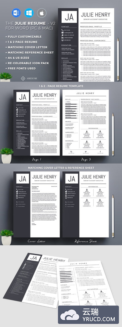 个人简历模板 Resume/CV Template