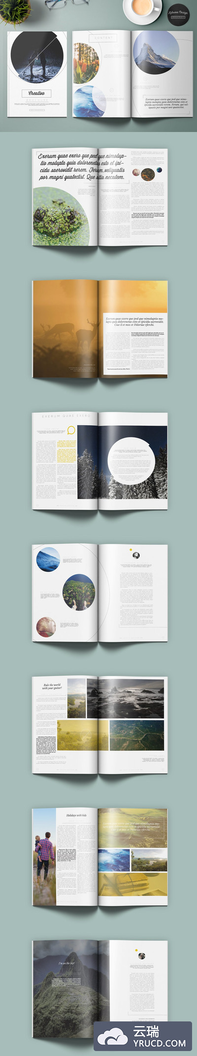 创意画册模板下载 Creativo Brochure