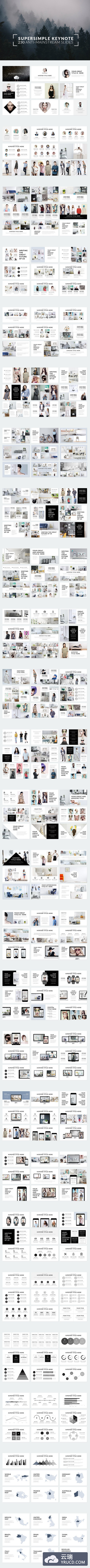 极简主义ppt模板下载 Super Simple Keynote