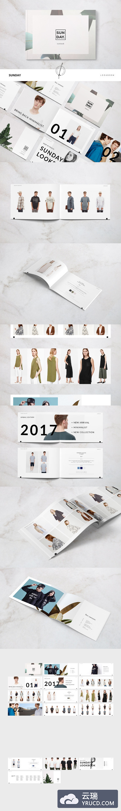 高端画册模板 Sunday Lookbook