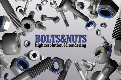 螺丝钉插画素材 Bolts&Nuts