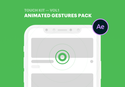 APP 手势交互动画模板源文件下载[AEP]