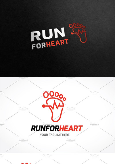 运动健康logo素材 Running Logo