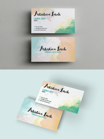 艺术名片模板 Artistic Business Card