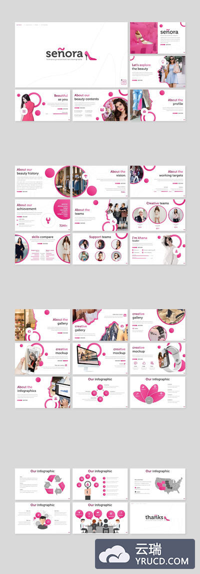 极简主义时尚PPT模板设计下载[PPTX]