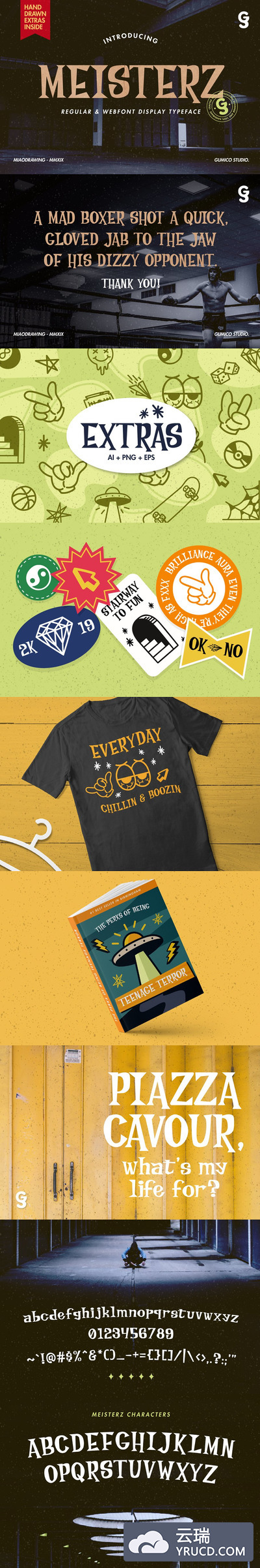 恐怖&奇特主题的英文字体下载