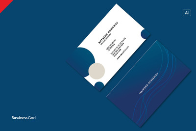 免费，简约的商业名片模板下载[Ai]