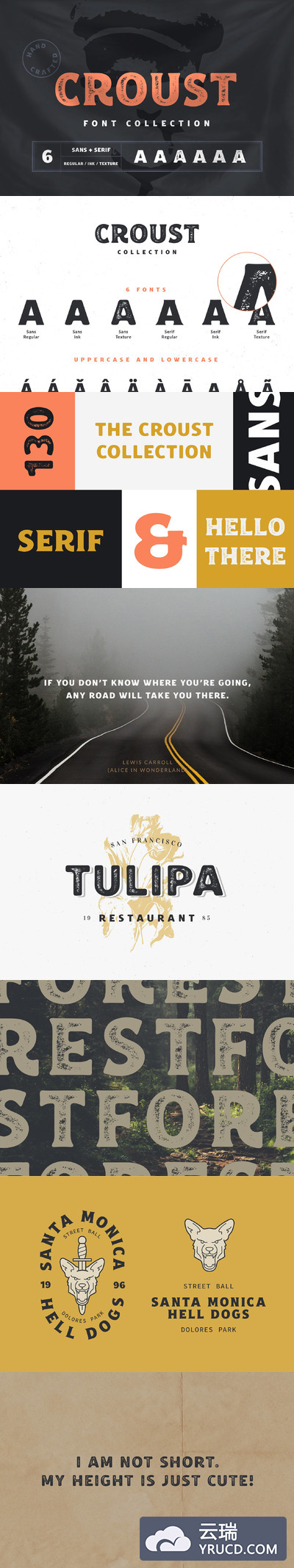 复古粗犷字体 Croust Font Collection