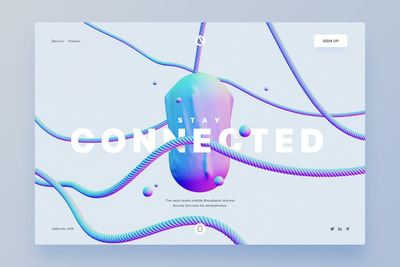 时尚的企业品牌商业网站模板下载[PSD]