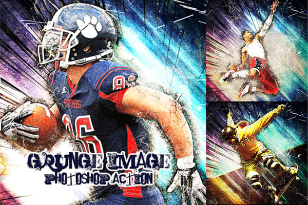 裂痕特效照片后期处理ps动作下载