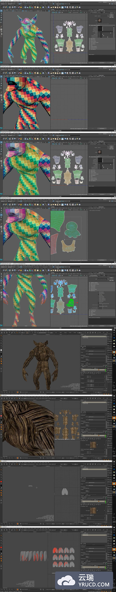 Maya Henning&Morten的UV映射特征教程