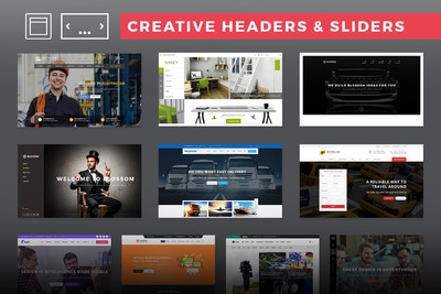 时尚高端简约创意多用途的高品质banner广告图着陆页设计模板集合