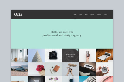 简约时尚高端的摄影博客网站设计模板（psd）