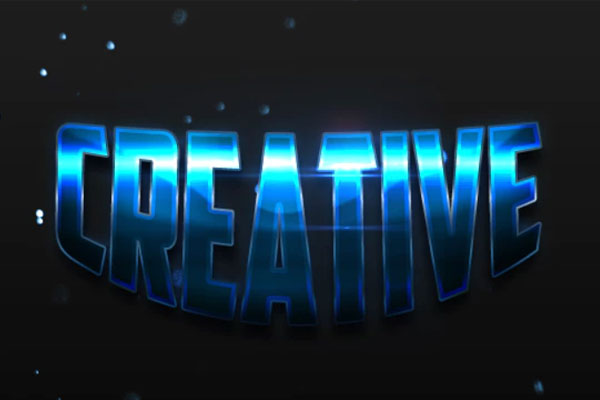 创意3D金属特效文本效果