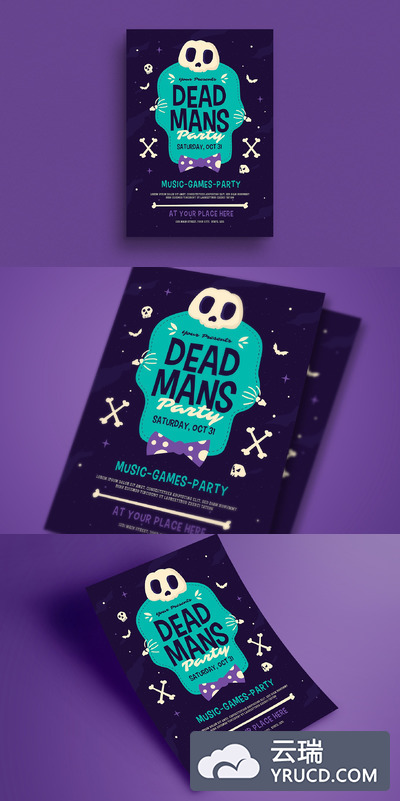 万圣节活动派对宣传单 Halloween Event Party Flyer