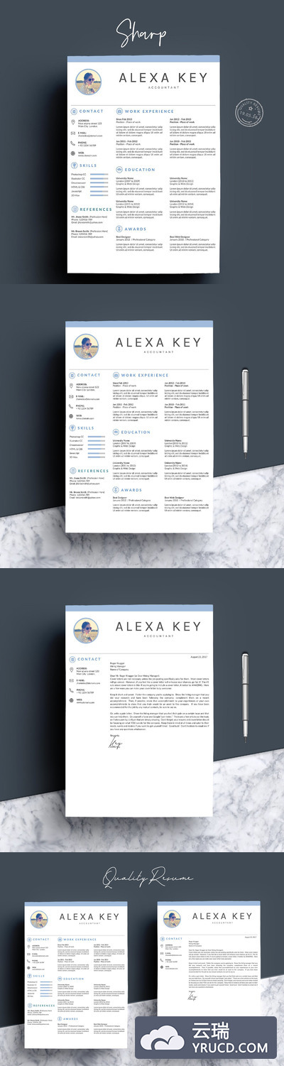 专业简历模板下载 Resume Template/ CV Template