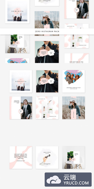 社交图片模板 Zero Instagram Pack