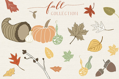 秋季元素插画 Fall Collection