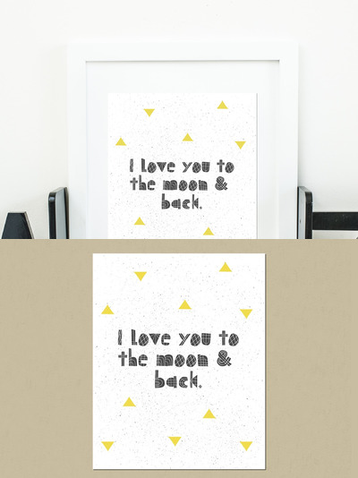 艺术字体插画 Printable Wall Art Typography Quote