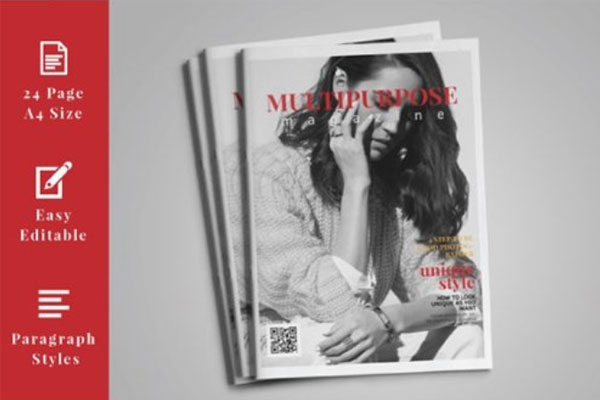 女性时尚服装品牌杂志画册设计模板