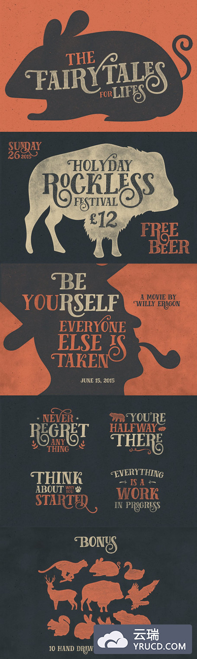 手绘童话字体 Fairy Tales + Bonus