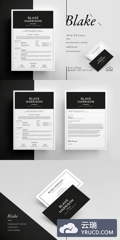 高端简历模板 Blake - Resume/CV
