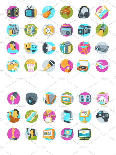 多媒体图标素材 41 Multimedia Icons