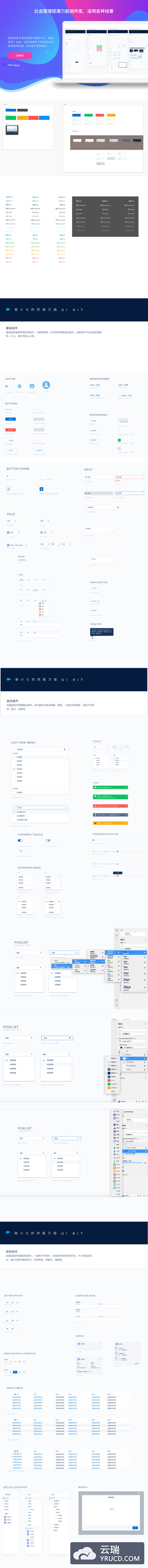 UI组件库|万能组件库适用各种场景随意组合搭建更换颜色大小icon（吐血搭建）