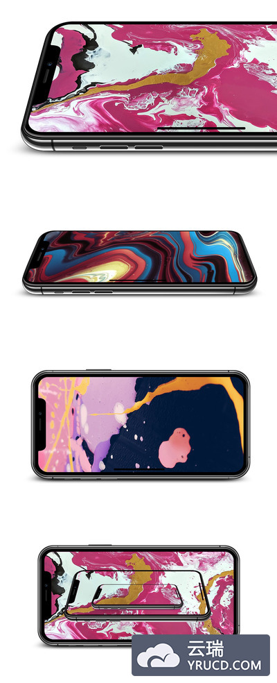 多角度的 iPhone 11 Pro 手机样机素材下载 [PSD]