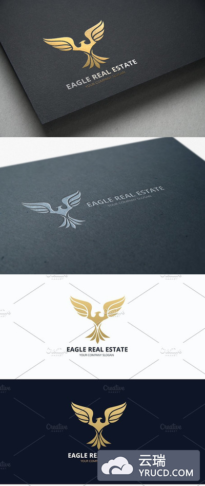 鹰logo素材模板 Eagle Real Estate