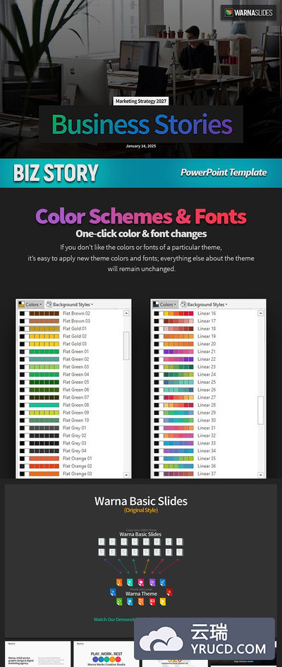 商业ppt模板 Biz Story PowerPoint Template