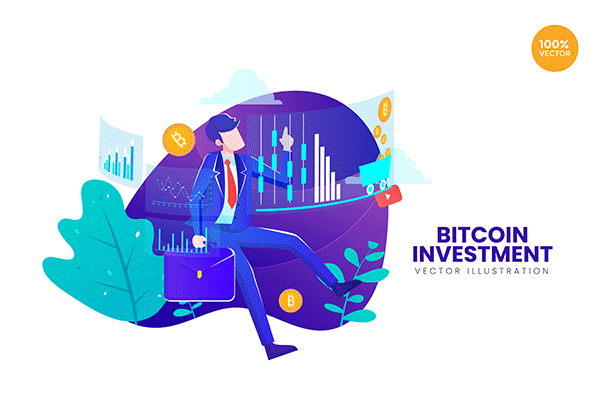 时尚高端简约绚丽扁平化风格的矢量banner插画着落页设计模板集合