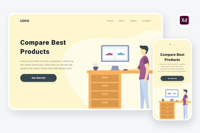 电商商品矢量插画素材下载[XD,SVG]