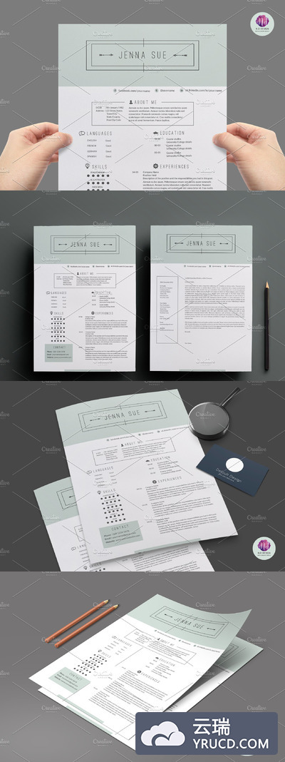 现代简历模板 Modern resume template