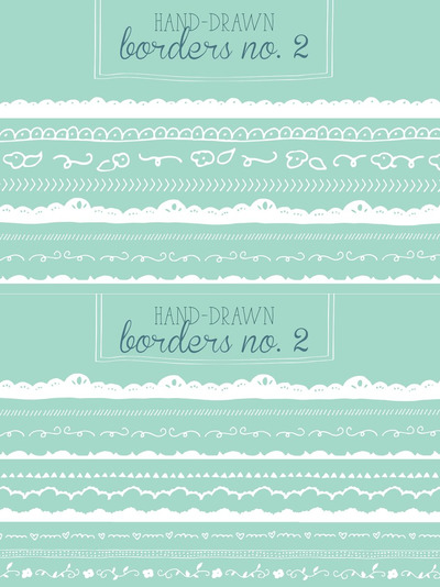 手绘蕾丝边框 Hand-Drawn Borders No. 2
