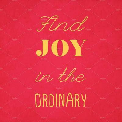 时尚复古字体 Inspirational quote on red