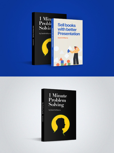 3D效果的数据封面设计样机素材下载[PSD]