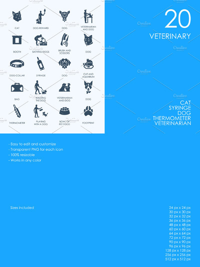 兽医图标素材 Veterinary icons