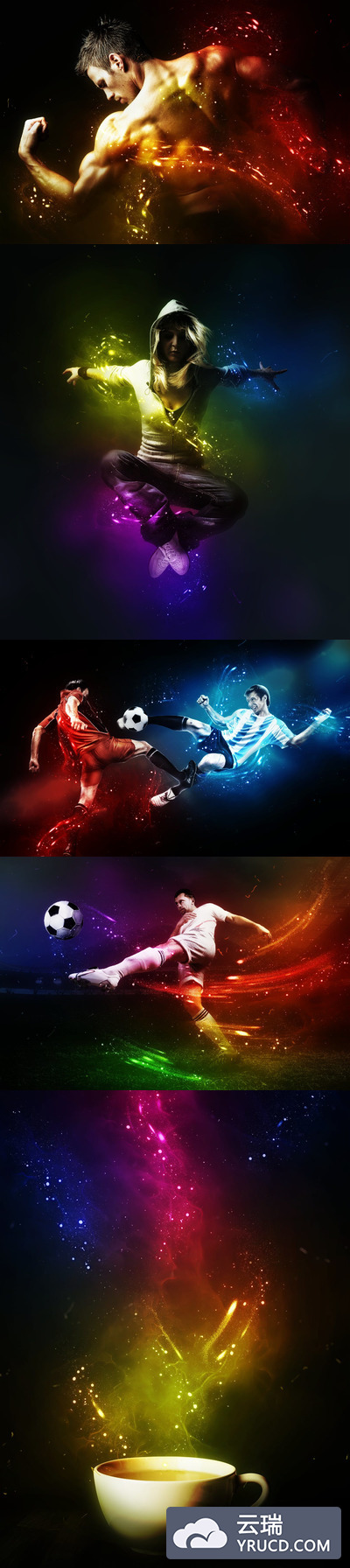 魔幻之夜效果的PS特效动作下载[Atn]