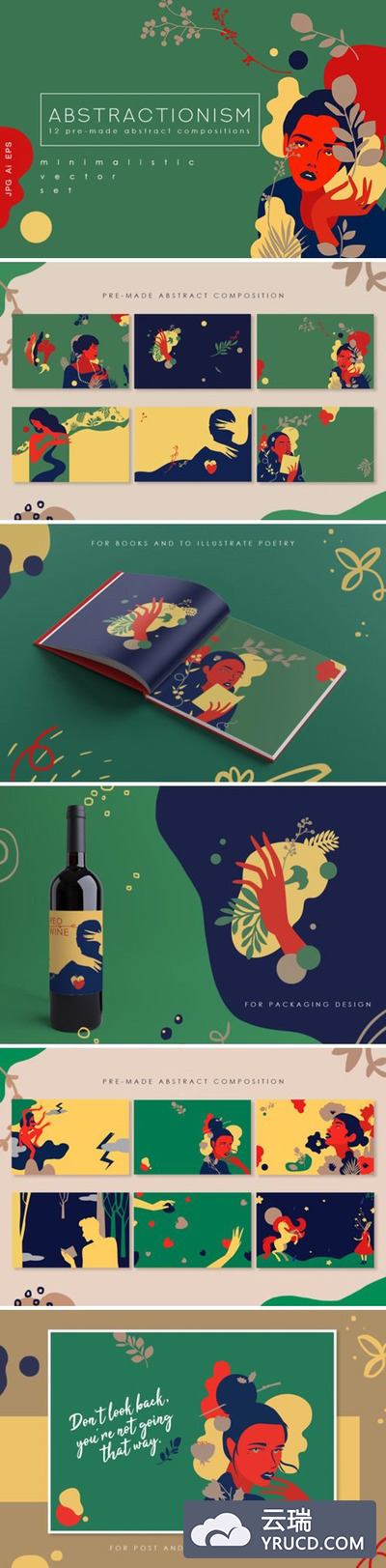抽象主义现代艺术插画素材合集
