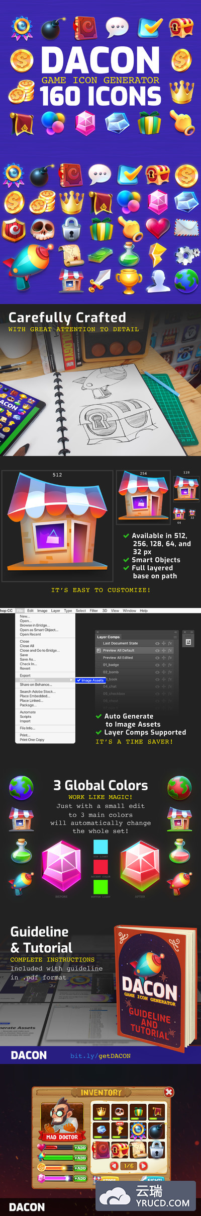 游戏原画图标素材下载[PSD]