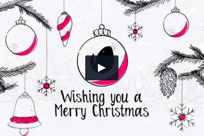 圣诞节日问候Logo演示ae视频模板