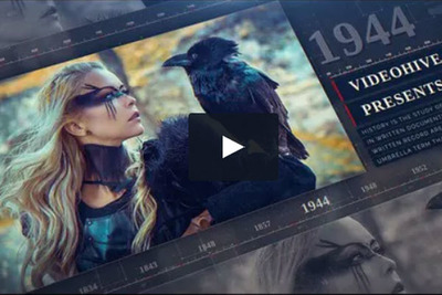 历史回忆时间轴纪录片视频ae模板