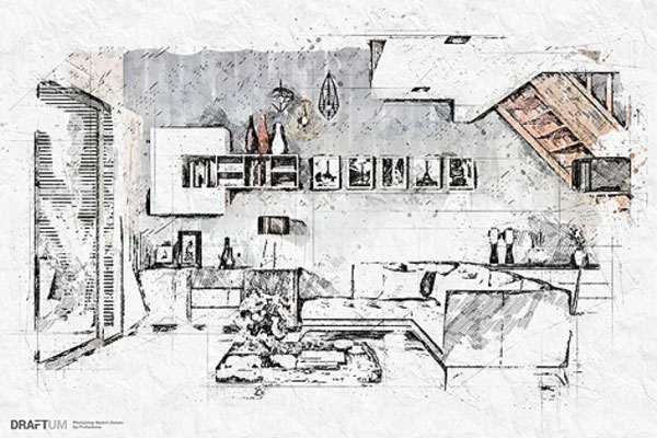 铅笔素描绘图效果Photoshop插件[JSX]