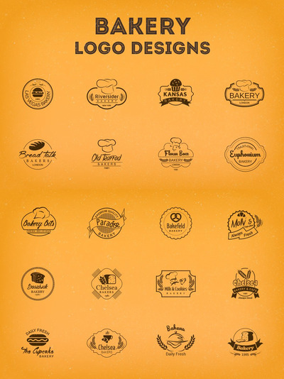 面包店标志模板 Bakery Logo Templates