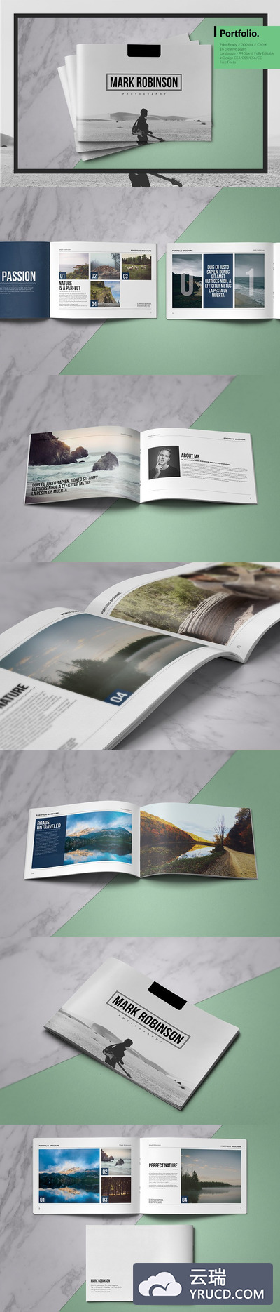 个人画册模板 Portfolio Brochure Vol.4