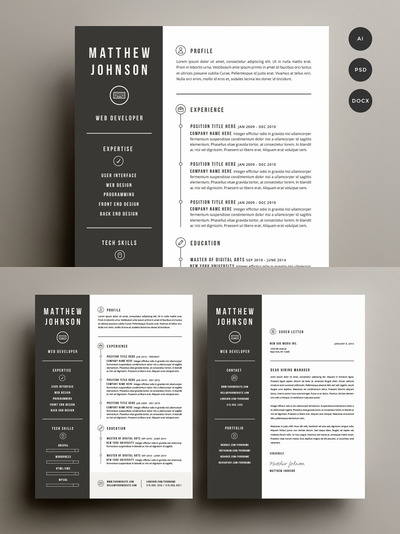 简历模板下载 Resume & Cover Letter Template