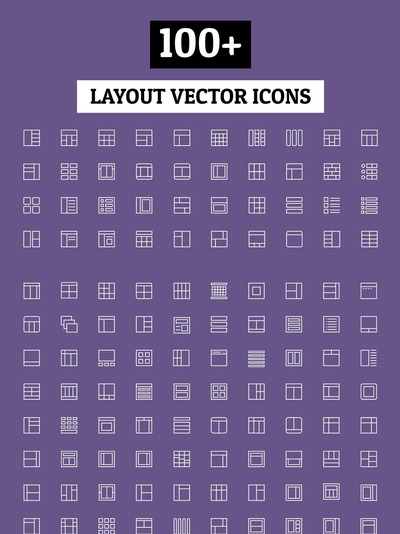 板式排版图标素材 100+ Layout Vector Icons