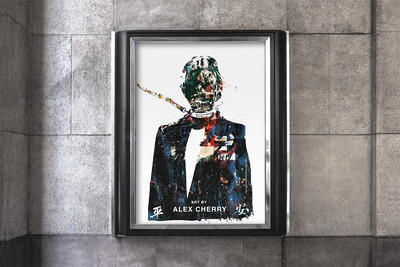 美术馆艺术创作设计展示样机[PSD]